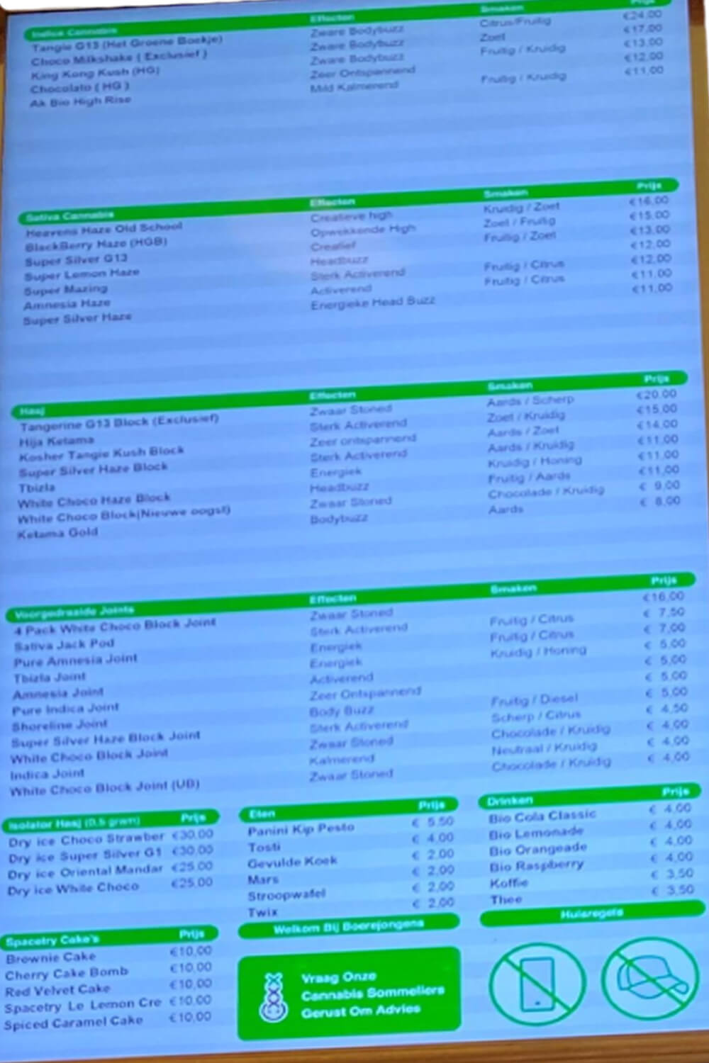 boerejongens menu 1