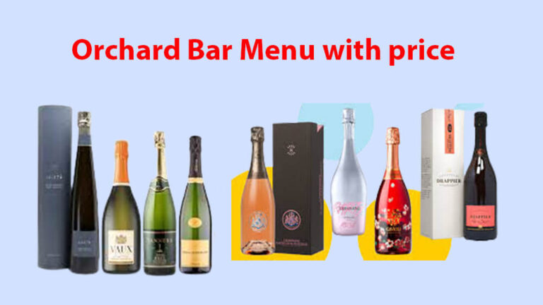 orchard bar menu with price