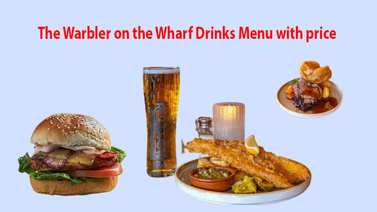 the warbler on the wharf drinks menu with price