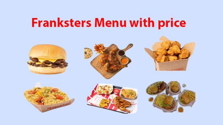 franksters menu with price