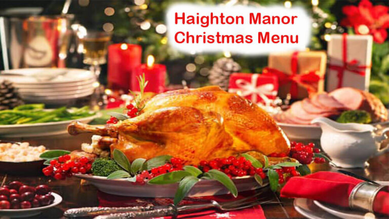 haighton manor christmas menu with price