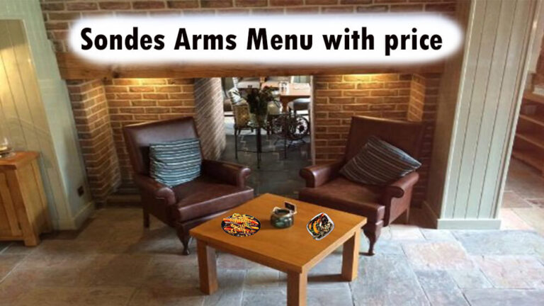 sondes arms menu with price