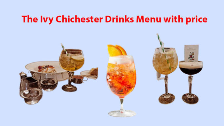 the ivy chichester drinks menu with price