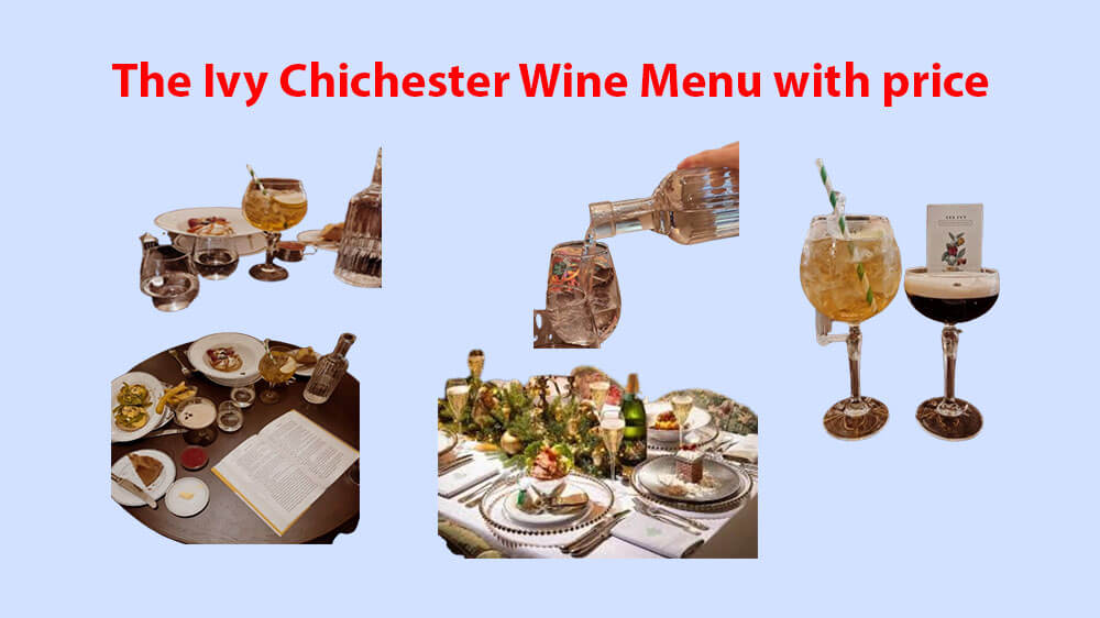 the ivy chichester wine menu