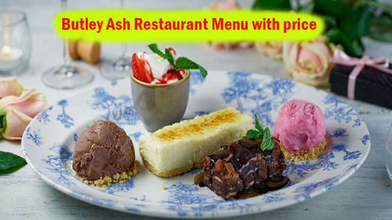 butley ash restaurant menu with price