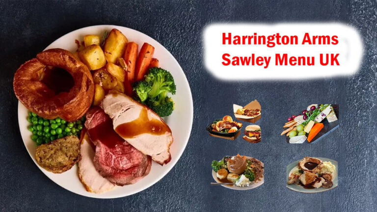 harrington arms sawley menu with price