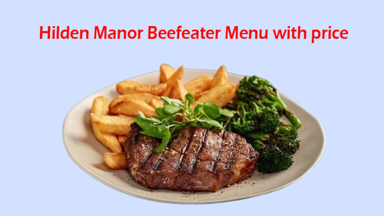 hilden manor beefeater menu with price