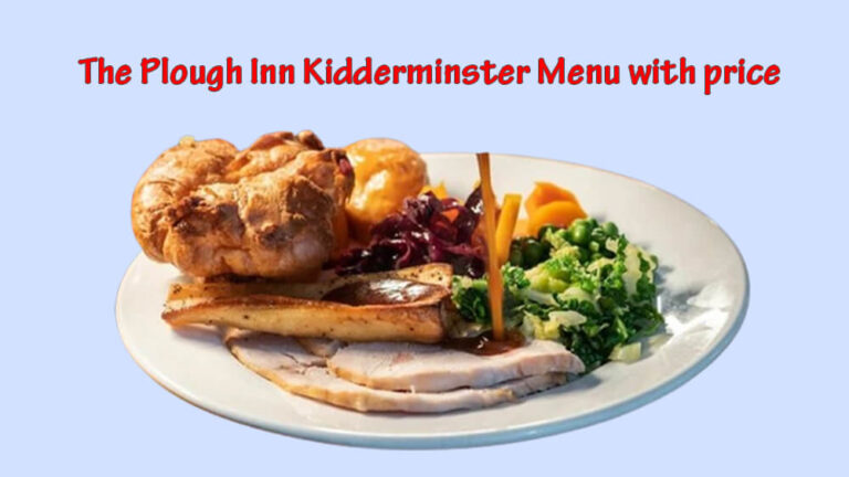 the plough inn kidderminster menu with price