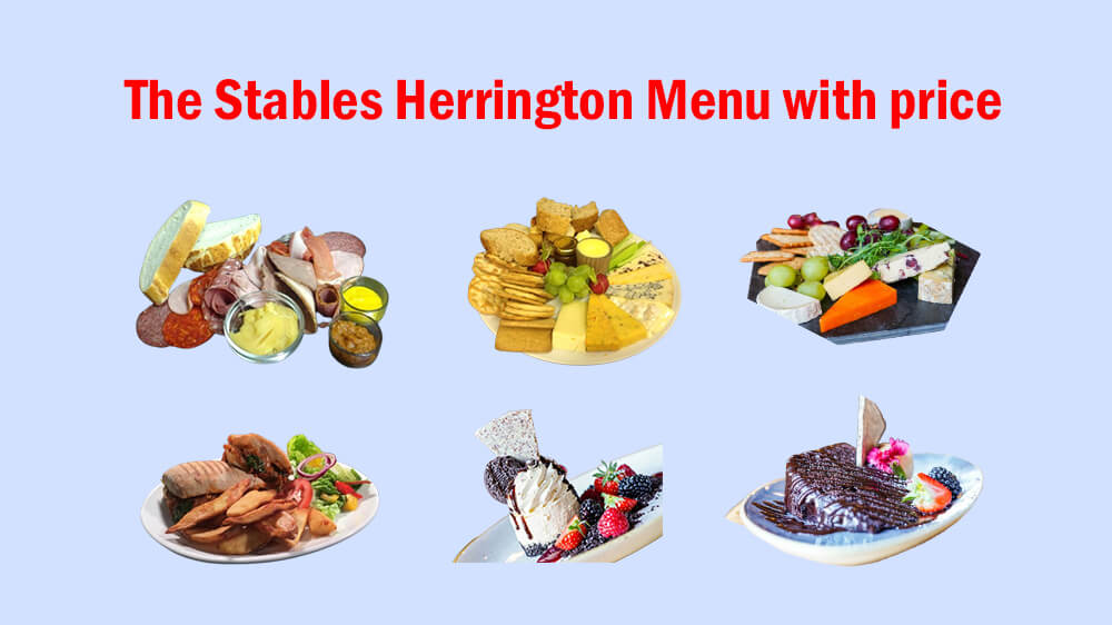 the stables herrington menu with price