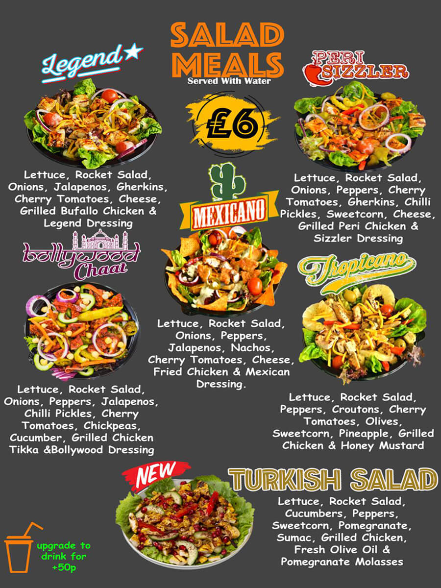 chicken stop dewsbury salads meals