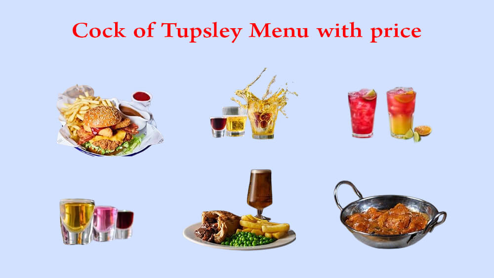 cock of tupsley menu with price