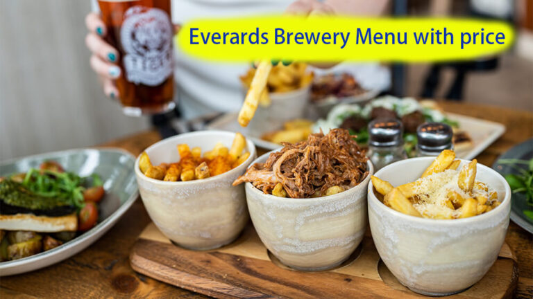 everards brewery menu with price