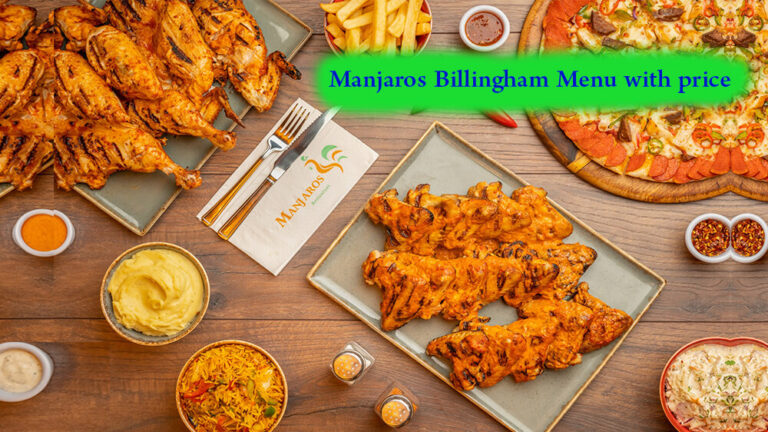 manjaros billingham menu with price