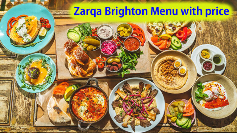 zarqa brighton menu with price