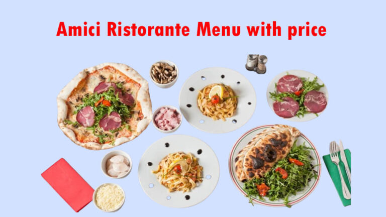 amici ristorante menu with price