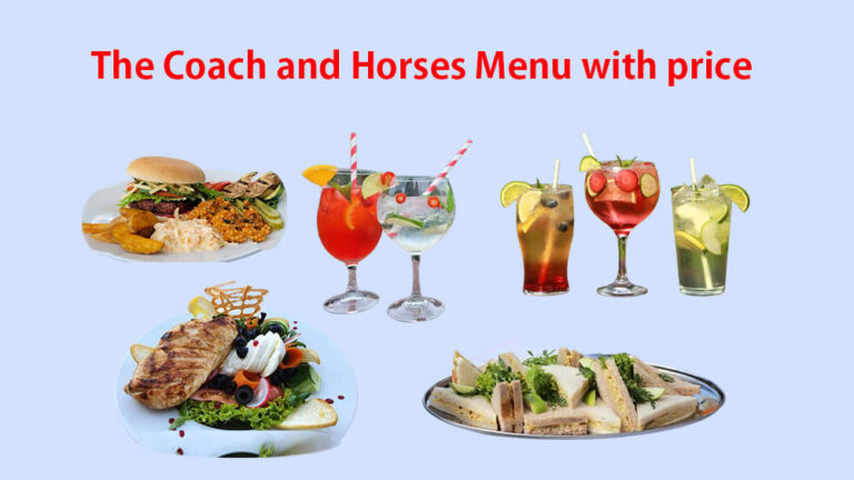 coach and horses menu with price