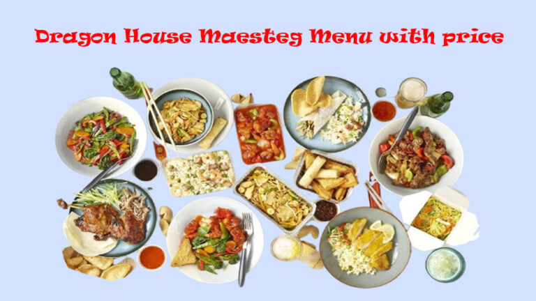 dragon house maesteg menu with price