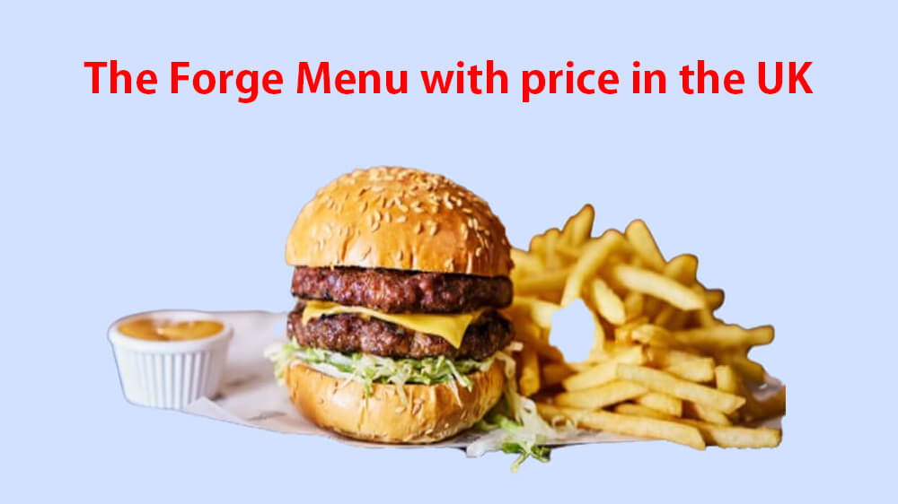 the forge menu with price