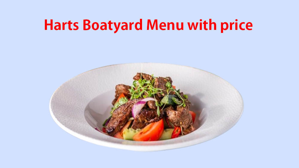 harts boatyard menu with price