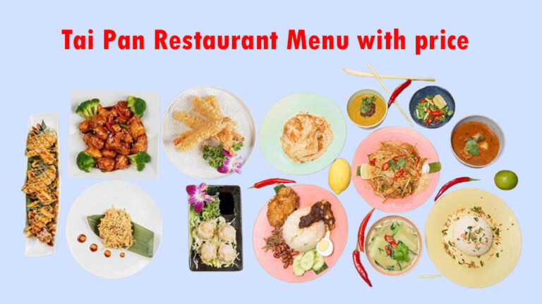 tai pan restaurant menu with price